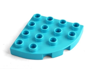 Duplo - podložka rohová, azurová, r.2012, A